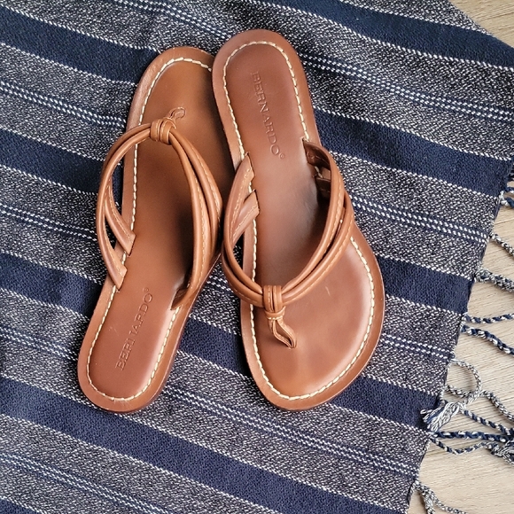 Bernardo Shoes - Bernardo Miami Sandal 6.5 In Luggage Calf